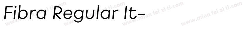 Fibra Regular It字体转换